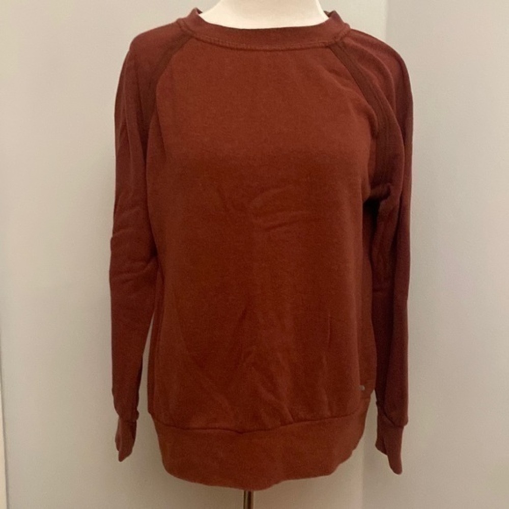 Prana Rust Crew Neck Sweatshirt